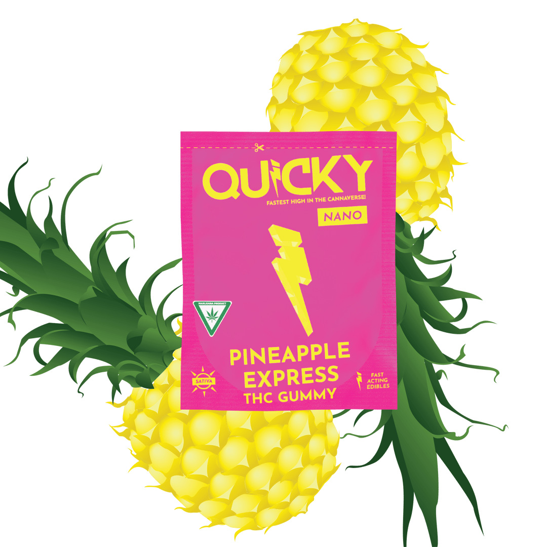 Quicky Gummy - Pineapple Express (Sativa) - Single Serve - 10mg