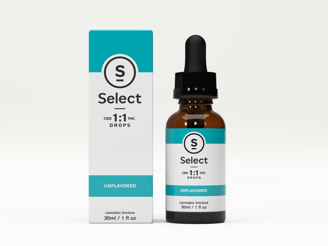 Unflavored Drops 1:1 THC:CBD Tincture 500mg THC / 500mg CBD