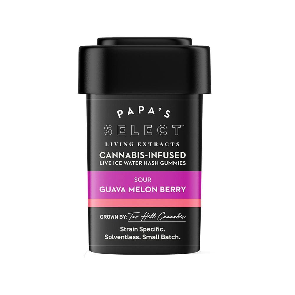 Sour Guava Melon Berry, Solventless Ice Water Hash Gummies