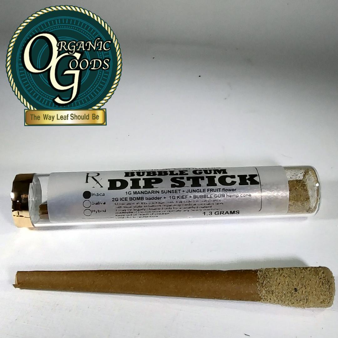 Bubble Gum Dip Stick TF w/ Badder and Kief Pre-Roll 1.3g