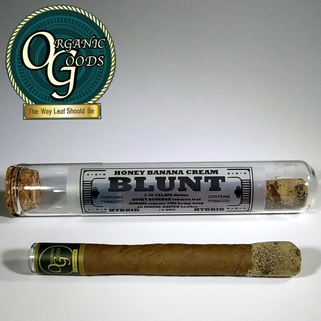 Organic Goods Blunt Dipped in Badder & Kief Honey Banana Cream 2.8 G