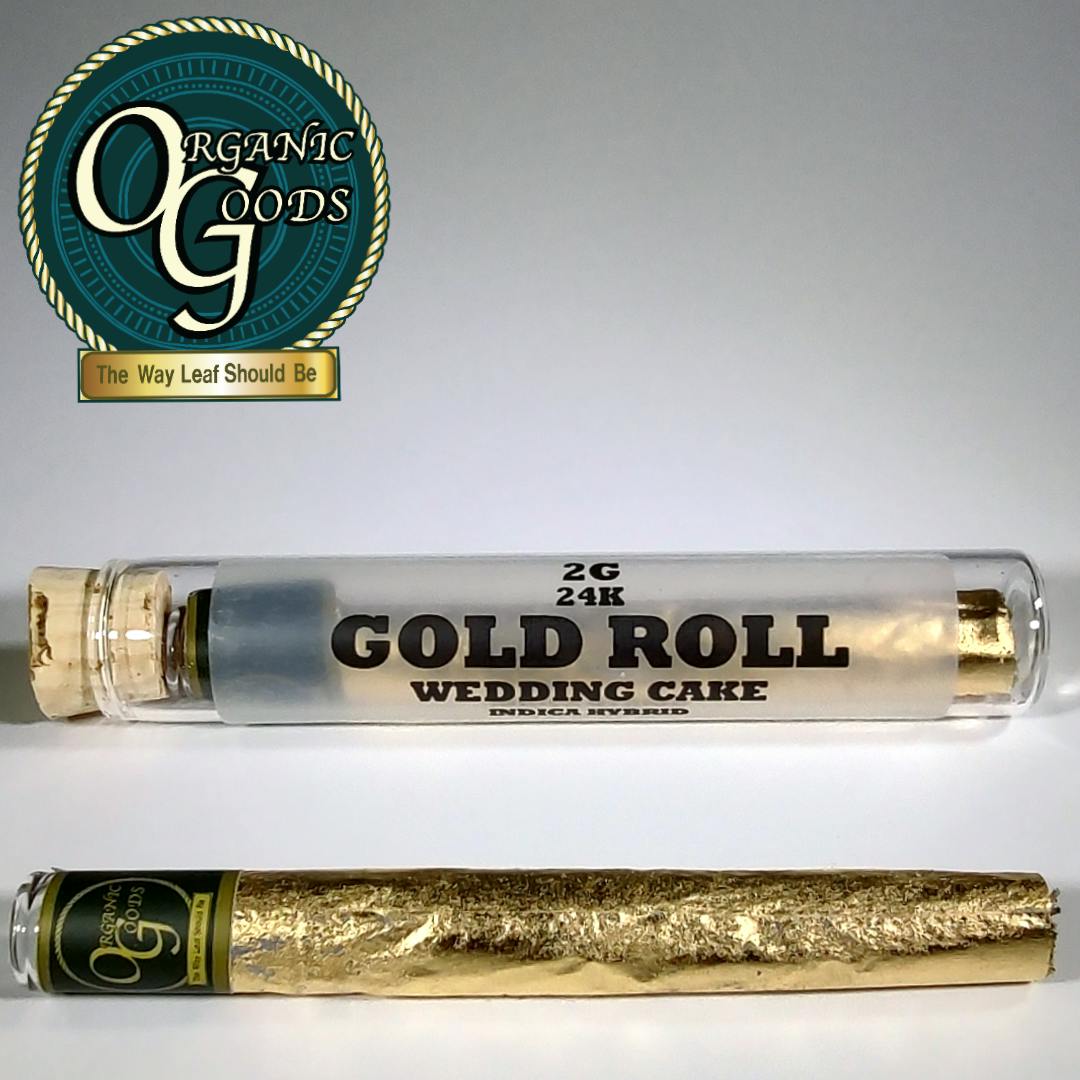 Gold Roll Wedding Cake Pre-Roll 2g