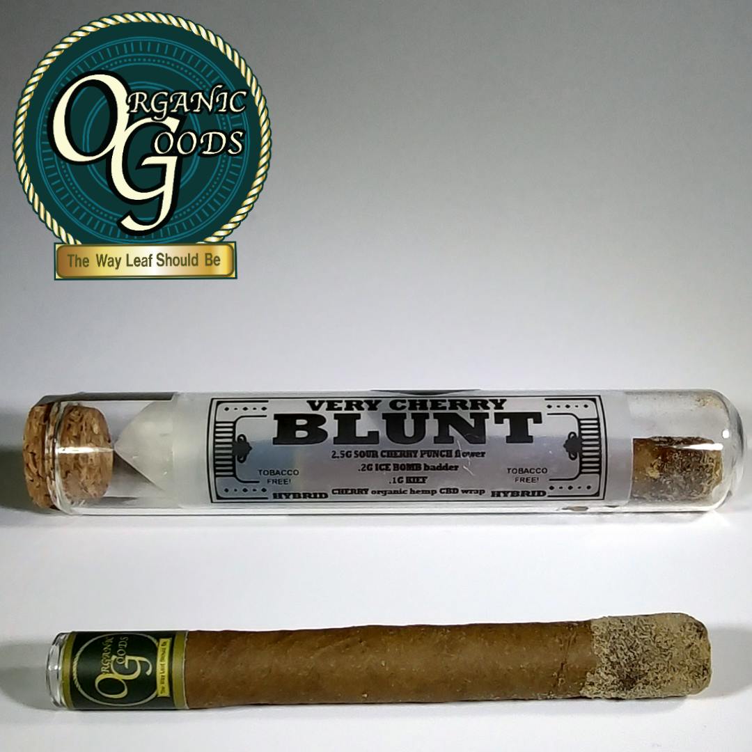 Organic Goods Blunt Dipped in Badder & Kief Very Cherry 2.8 G