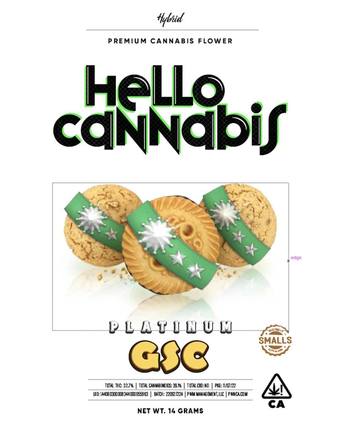 Hello Cannabis - Platinum GSC (H) - smalls [14G]