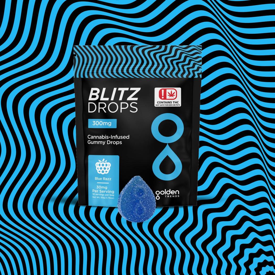 Blitz Drops - Blue Razz - 300mg