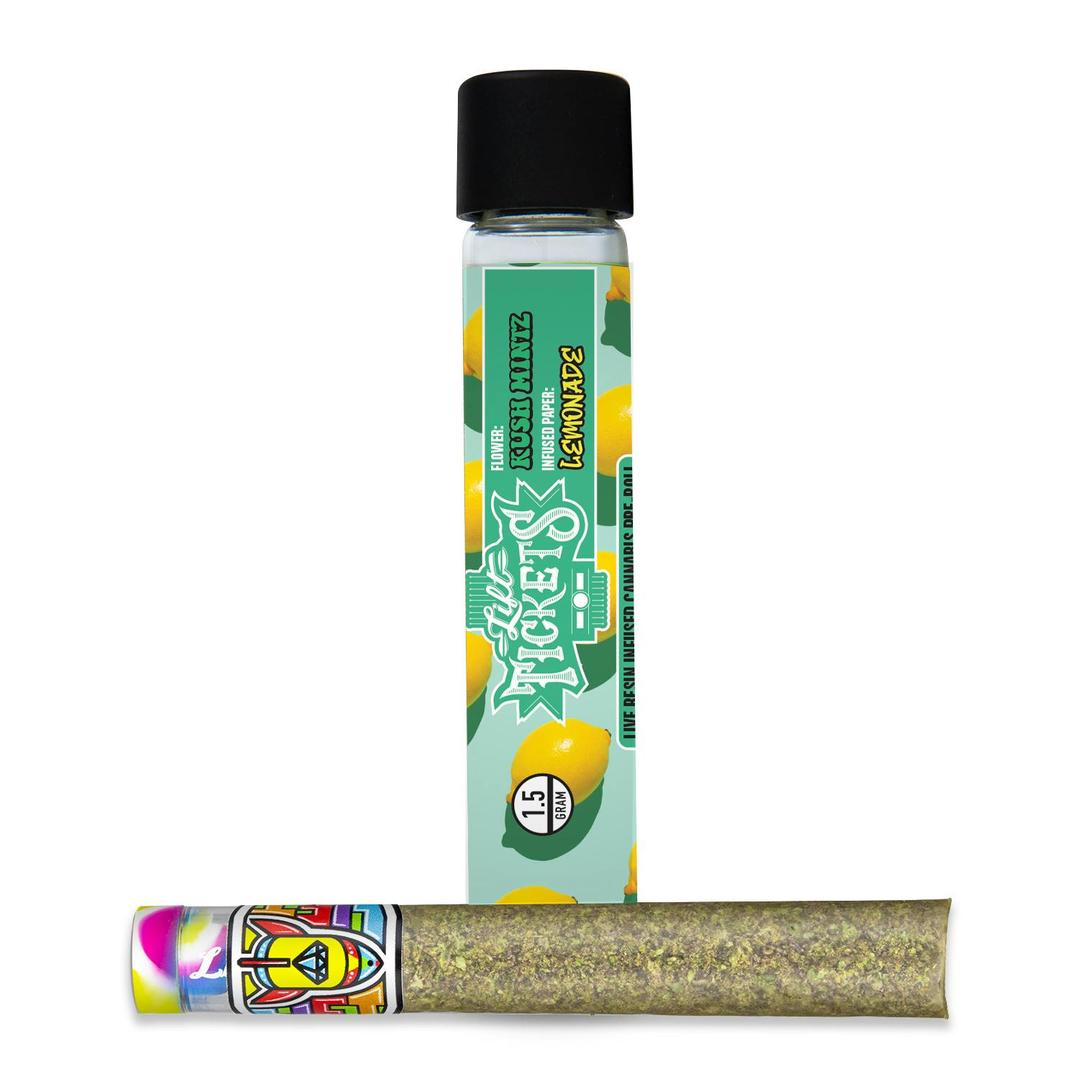 Infused Glass Tip Pre-Roll: Kush Mintz x Lemonade 1.5g Joint