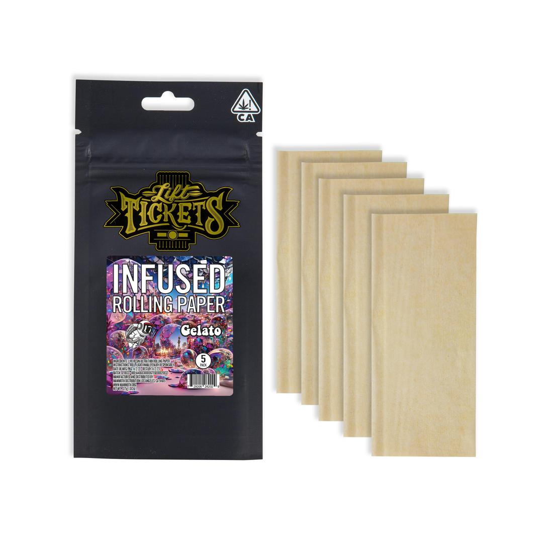 Gelato Live Resin Infused Rolling Paper - 5 pack