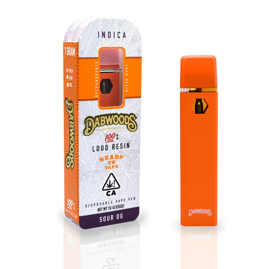 DABWOODS 1 GRAM LIVE RESIN ALL IN ONE DEVICE SOUR OG