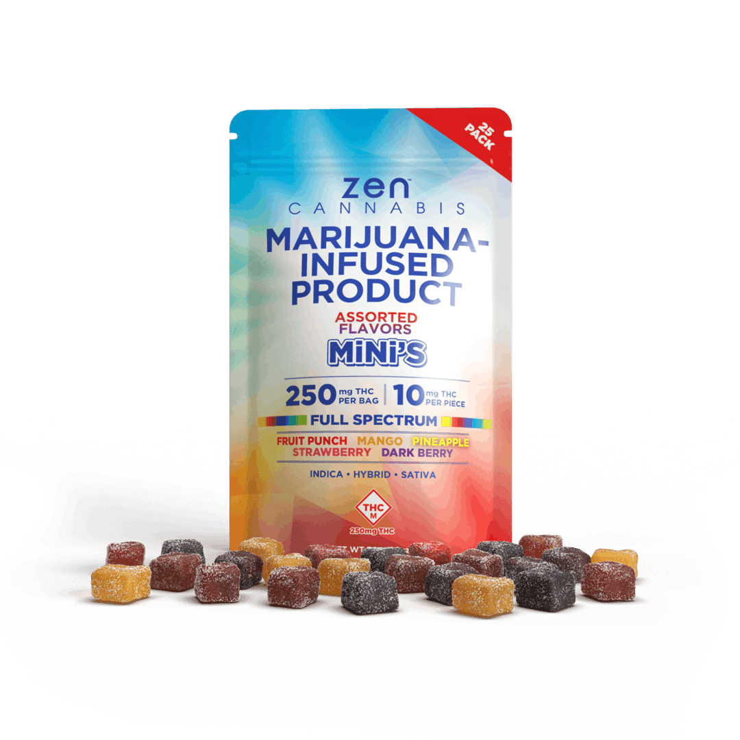Zen Cannabis Mini’s Gummies (Assorted Flavors)