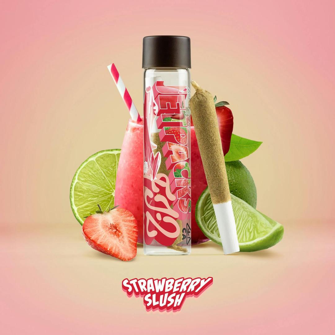 Strawberry Slush FJ-2 (2G Infused, THCA Concentrate & Kief Covered)
