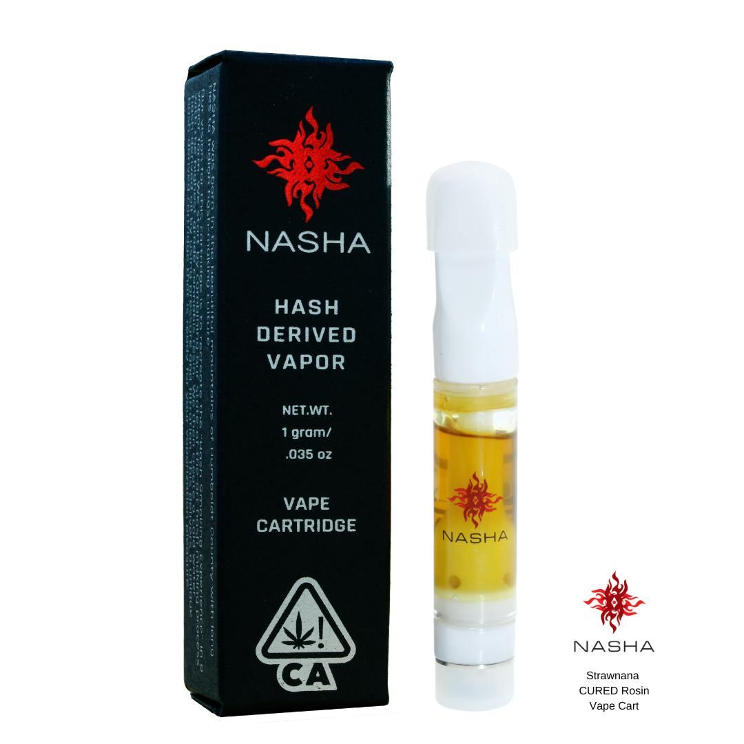 Strawnana Cured Rosin Vape Cart 1g