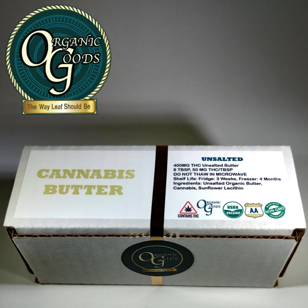 Organic Goods Cannabis Butter Unsalted Chem Dawg 400 MG