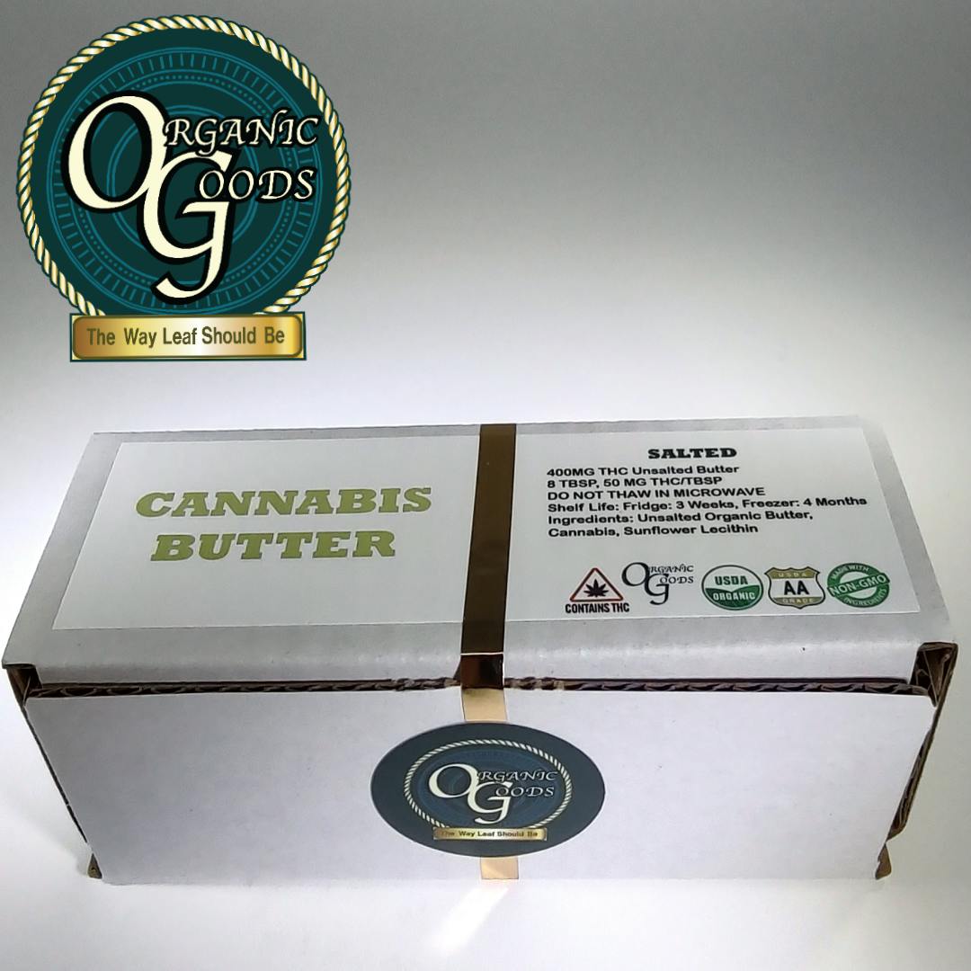 Organic Goods Cannabis Butter Salted Wedding Cake 400 MG