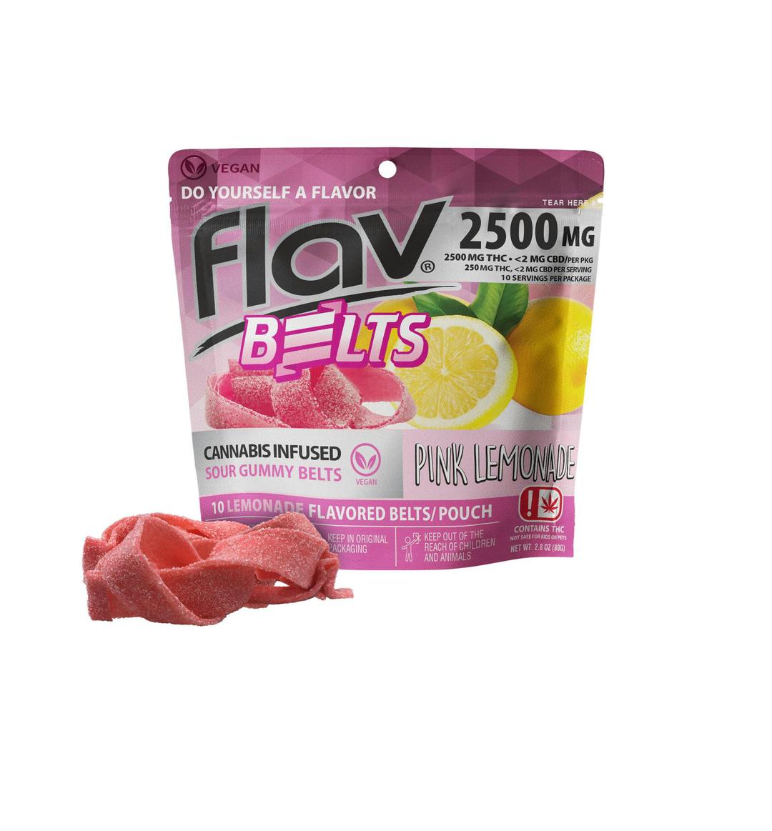 Pink Lemonade Belts 2500mg