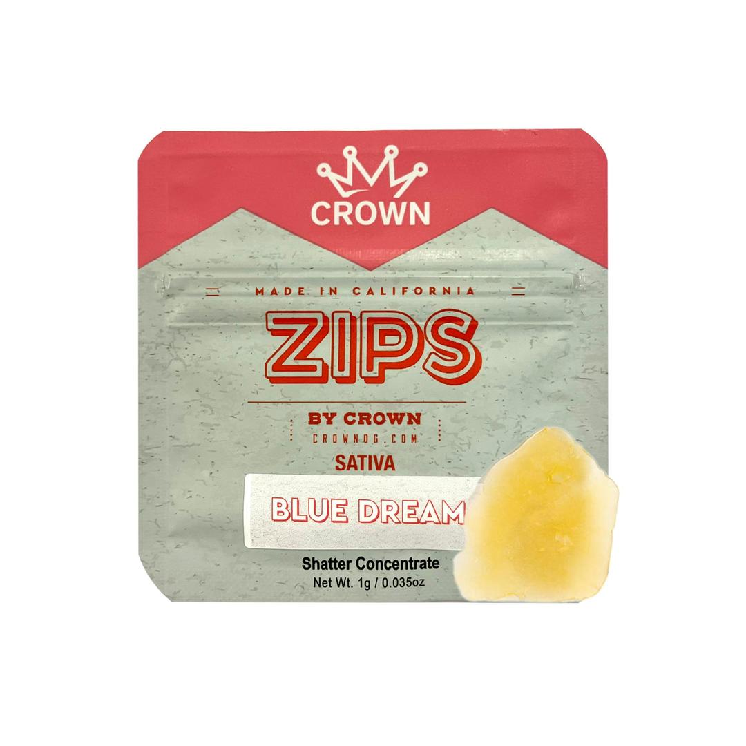 Zips by Crown Blue Dream Shatter 1G