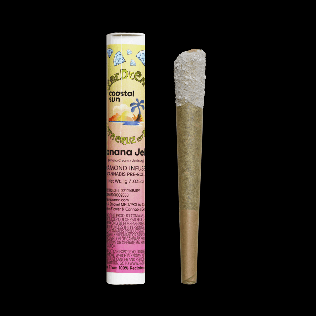 Banana Jelly (Coastal Sun Collab) Terp Diamond Infused Pre-Roll 1g
