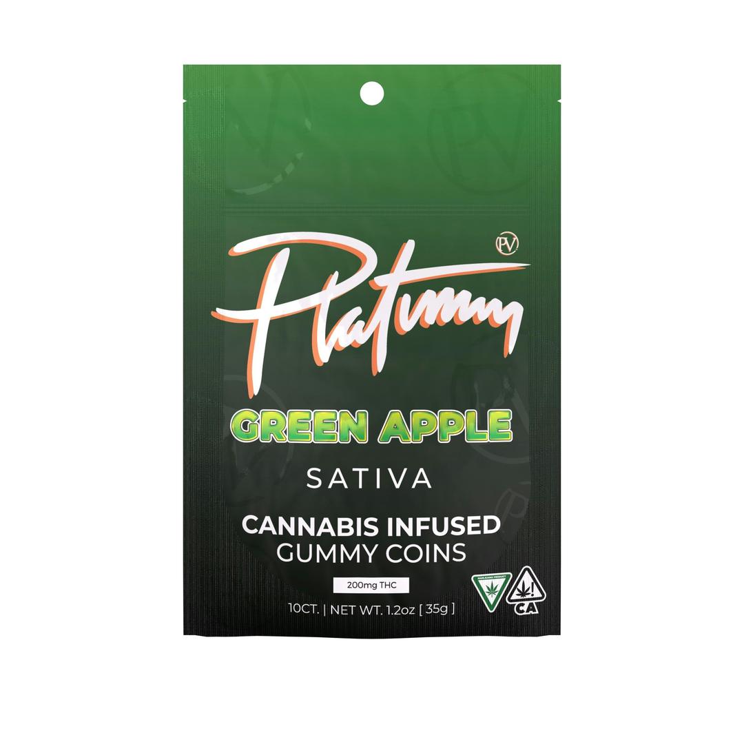 Platinum Vape 200mg Gummies - Green Apple (Sativa)
