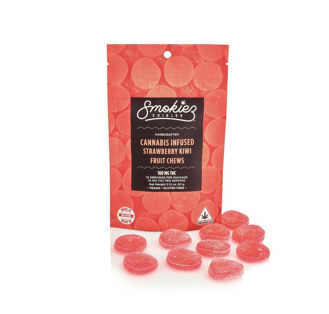 Strawberry Kiwi Fruit Chews - 100mg THC - ME