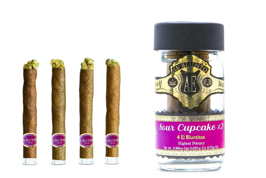 El Bluntito - 4-Pack - Sour Cupcake #2 - 4 x .75G [Mini Blunt]