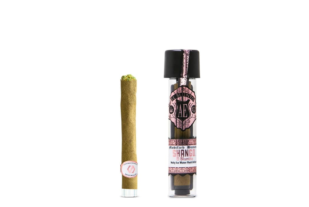 El Bluntito - Modified Banana x Shango - Hash Infused - .85G [Mini Blunt]