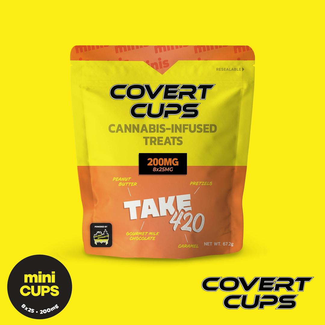 Take 420 - 200MG Chocolate Cups - Covert Cups - REC