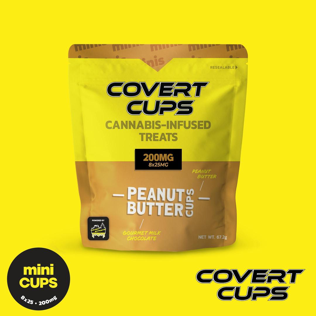 Peanut Butter - 200MG Chocolate Cups - Covert Cups - MED