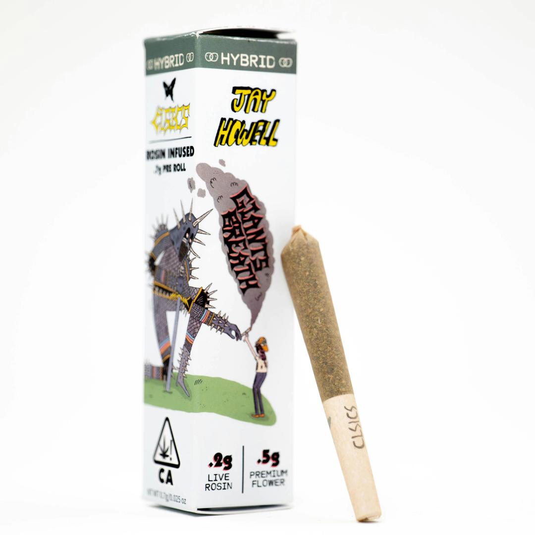 Giant's Breath Jay Howell Artist Series - .7g Rosin Infused Pre Roll