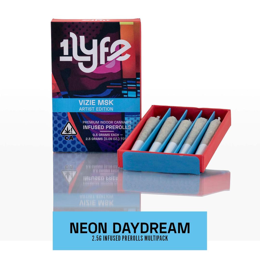 Neon Daydream | 2.5g | Infused | Preroll | Multipack