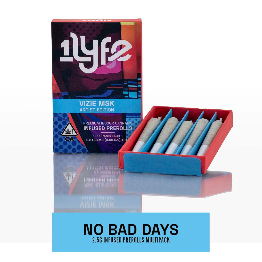 No Bad Days | 2.5g | Infused | Preroll | Multipack