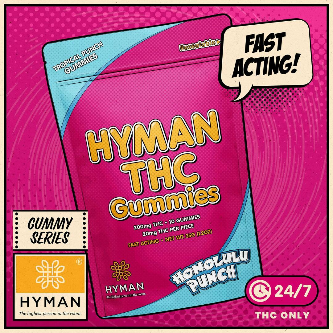 Honolulu Punch | ALL DAY • Fast Acting 200mg Gummies | HYMAN | MED