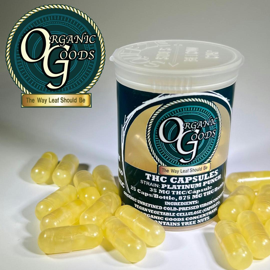 Organic Goods THC Capsules Platinum Punch 875 MG