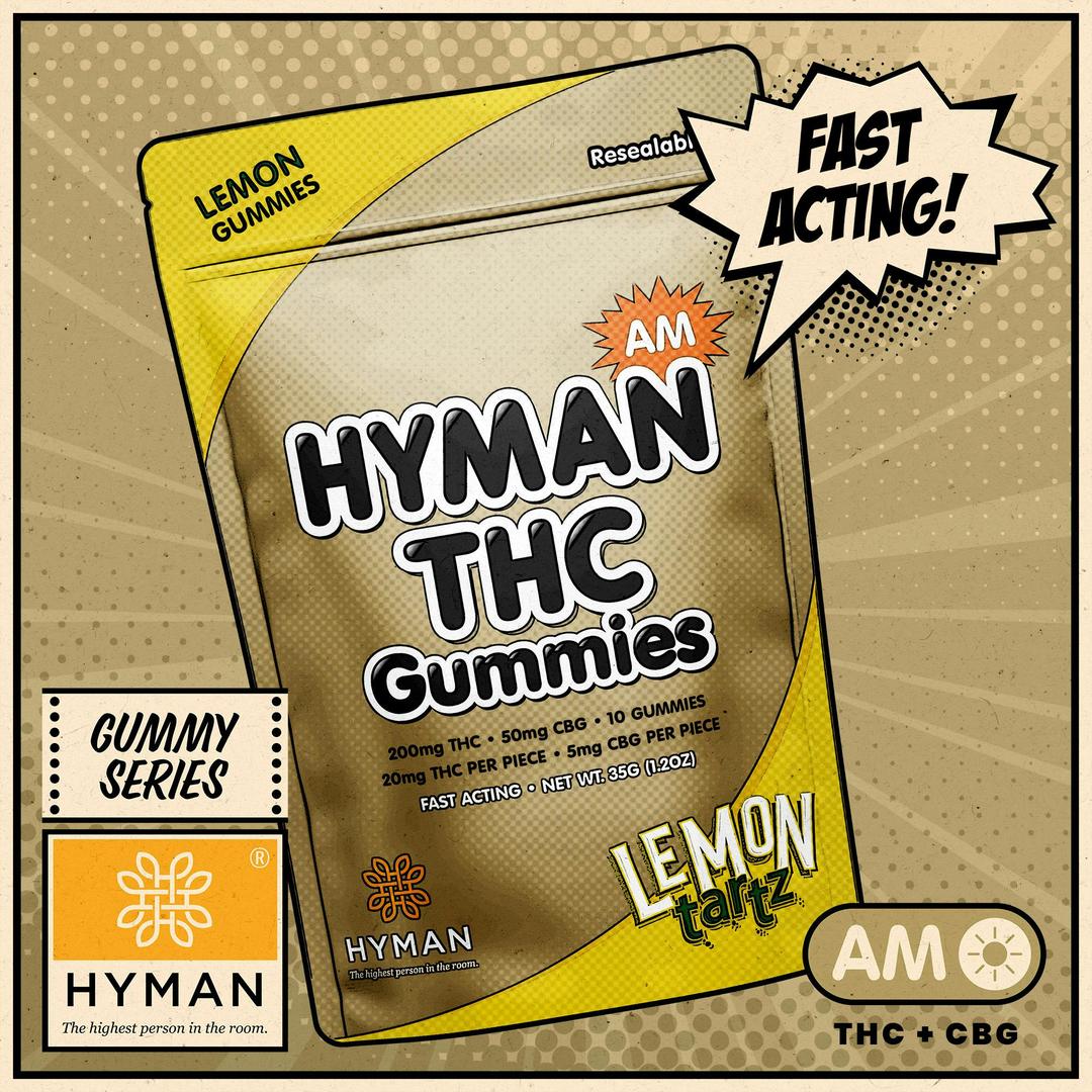 Lemon Tartz | AM • Fast Acting 200mg Gummies | HYMAN | MED