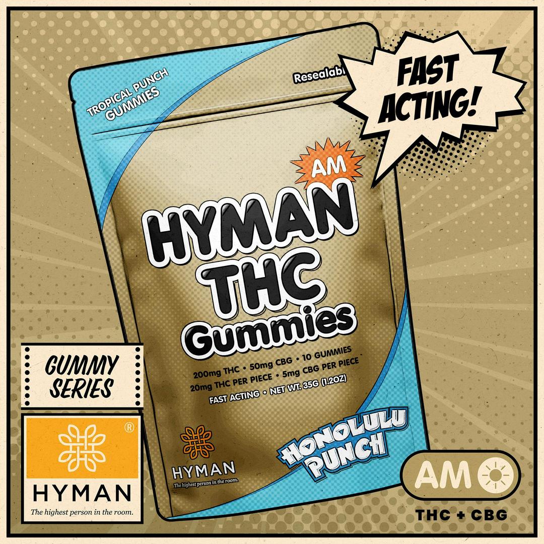 Honolulu Punch | AM • Fast Acting 200mg Gummies | HYMAN | MED