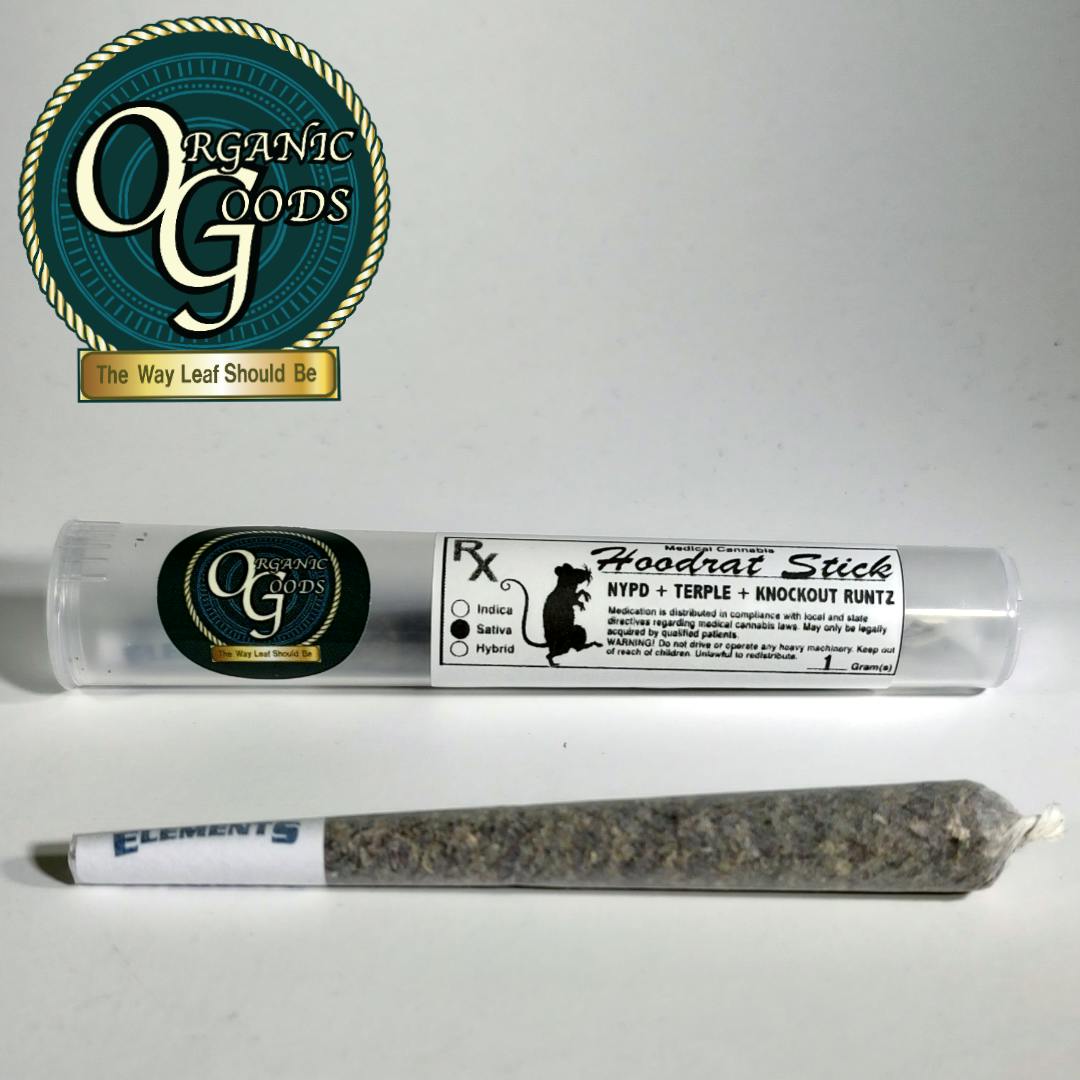 Organic Goods Pre-Roll Hoodrat Stick 1 G
