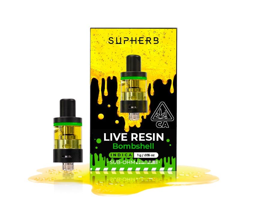Supherb - Bombshell Hybrid Live Resin Cartridge 1g