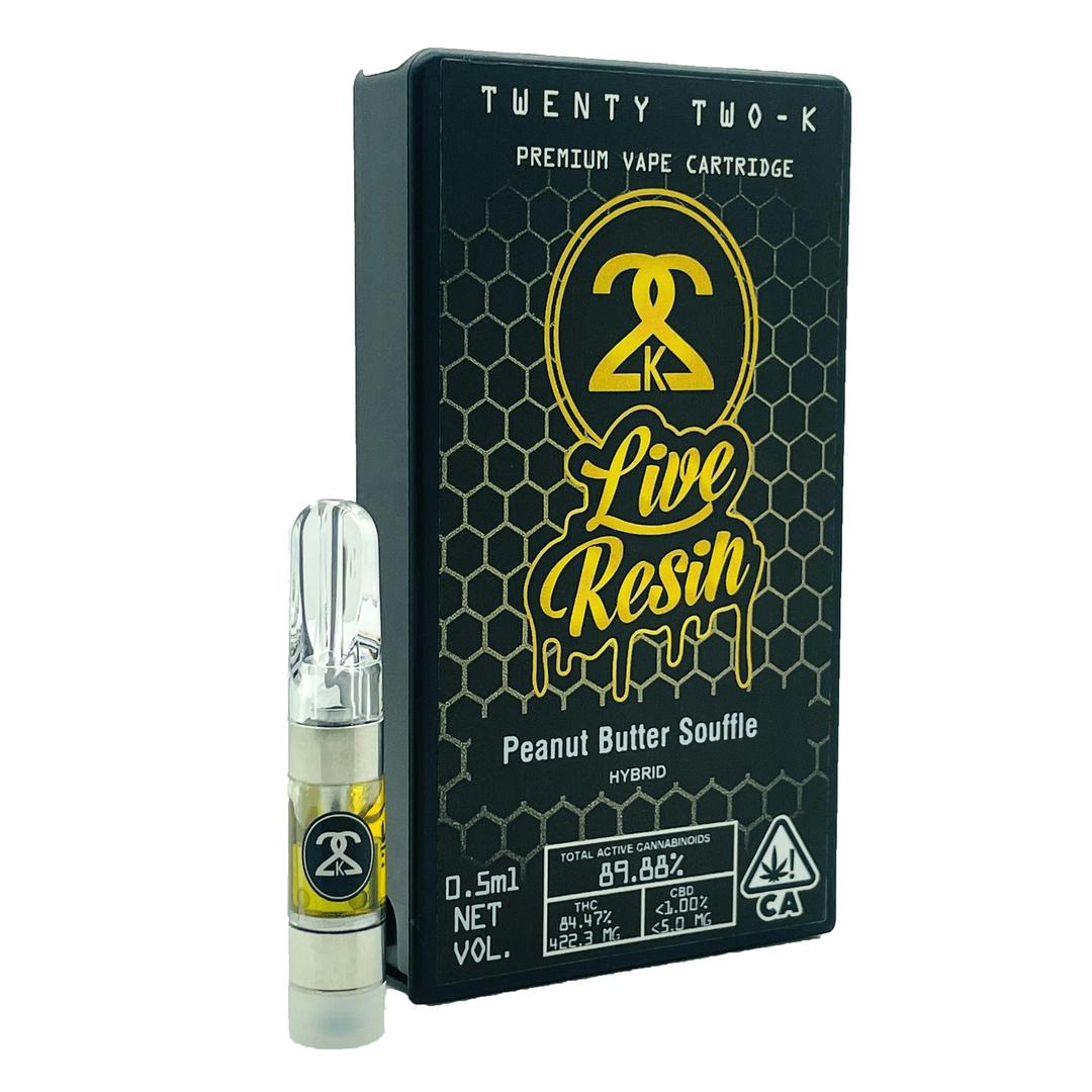 22K - Live Resin - Peanut Butter Soufflé - 0.5ml Cartridge