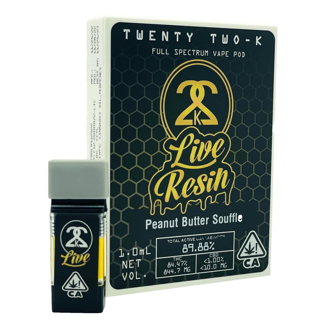 22K - Live Resin - Peanut Butter Soufflé - 1.0ml POD