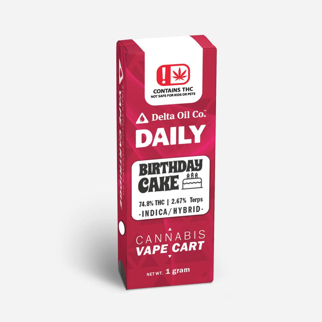 Delta Daily Cartridge | Birthday Cake - 1g