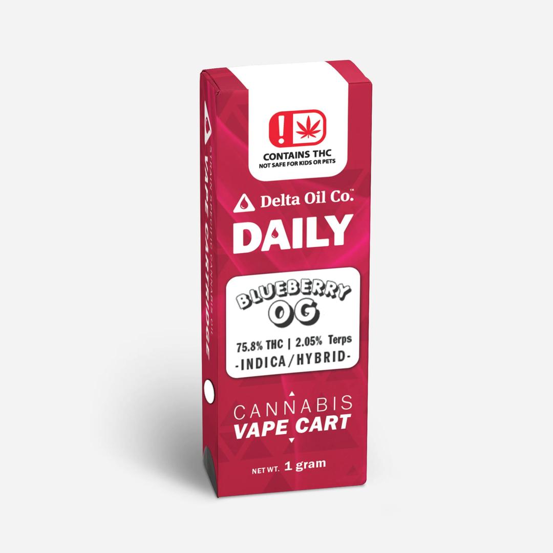 Delta Daily Cartridge | Blueberry OG - 1g