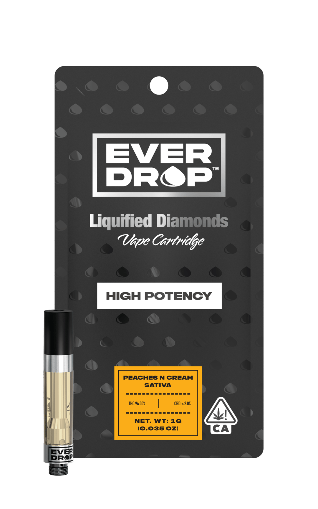 1.0g Peaches N Cream Liquified Diamonds Vape Cartridge