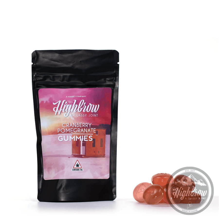 Highbrow Cranberry Pomegranate Gummies 100mg