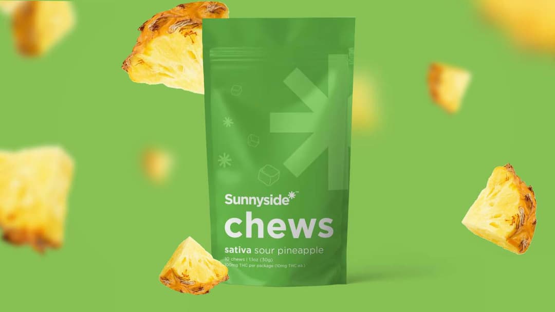 Sunnyside* Chews Sour Pineaple 100mg