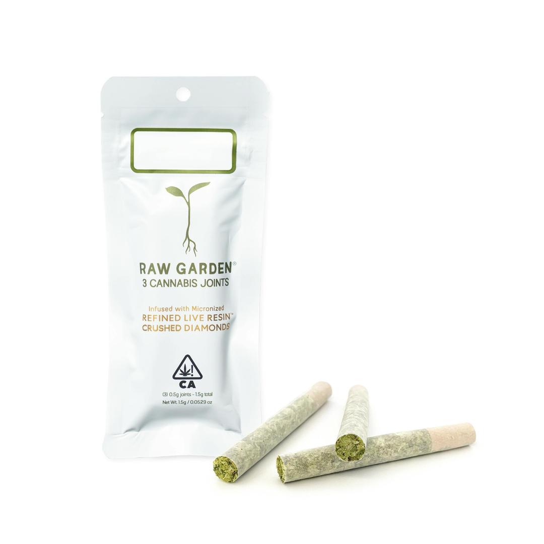 White Grizzly OG RLR™ Crushed Diamonds Infused (3) 0.5g Joints
