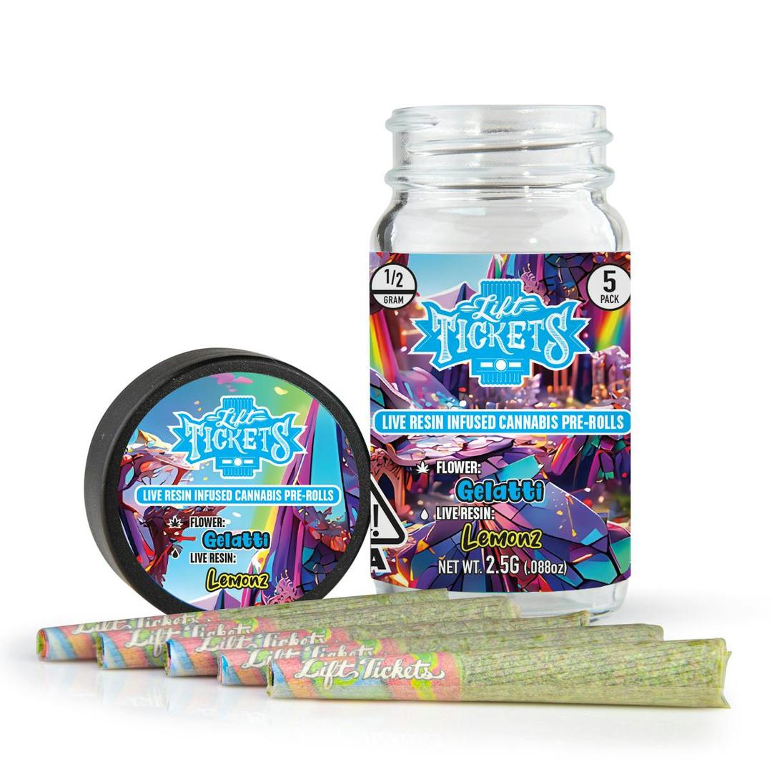 Gelatti x Lemonz - Infused Pre-Roll 5-Pack