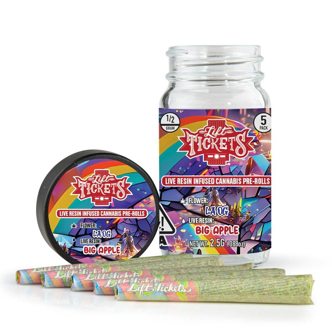 LA OG X Big Apple - Infused Pre-Roll 5-Pack