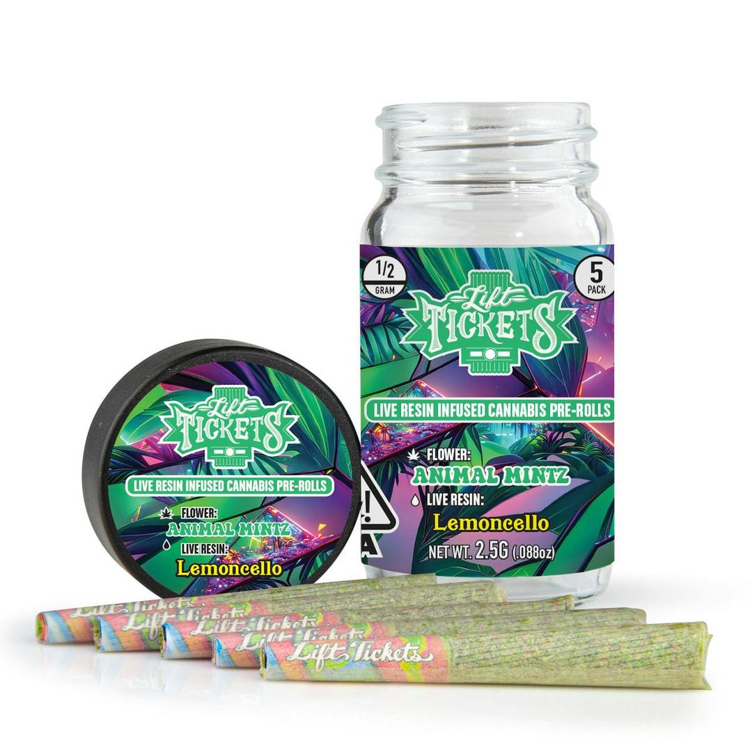 Animal Mintz x Lemoncello - Infused Pre-Roll 5-Pack