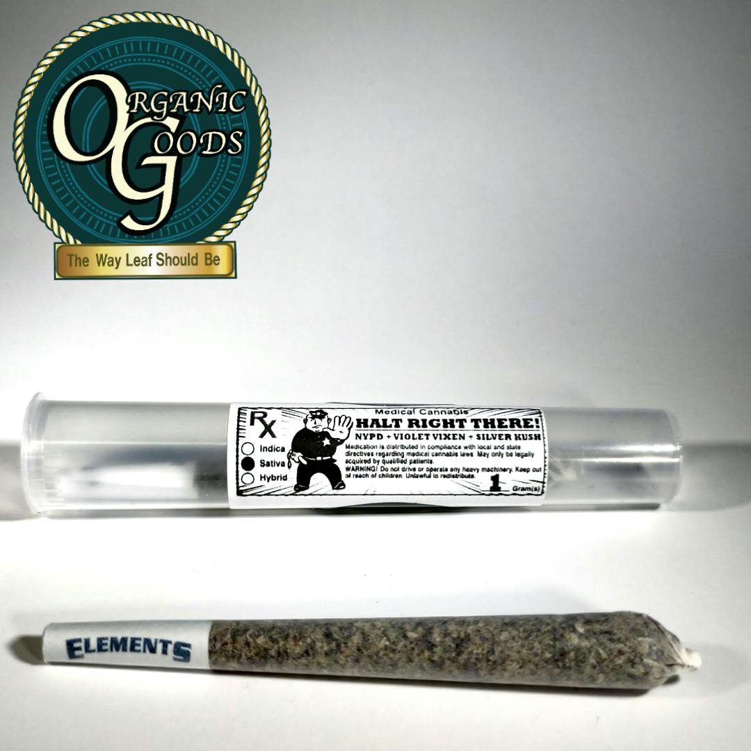Organic Goods Pre-Roll Halt Right There 1 G