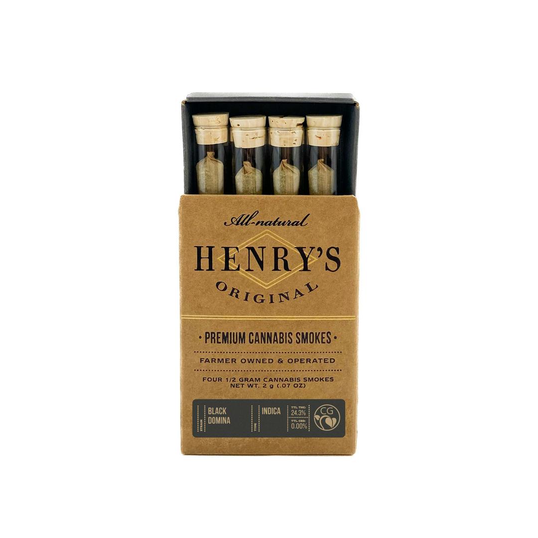 2g Total 4-Pack Pre-Rolls (.5g each)- Black Domina