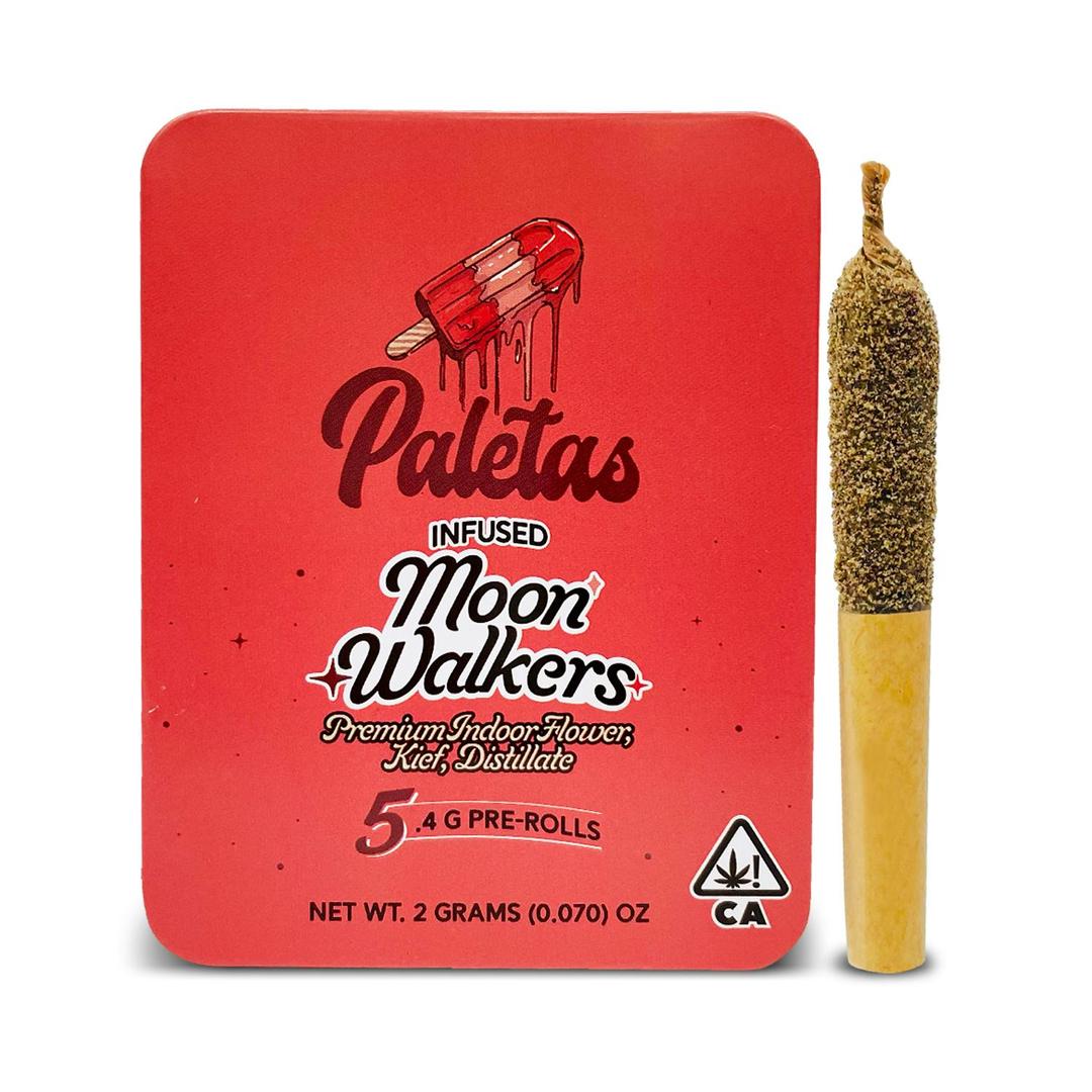 Paletas: Strawberry Fields- Moon walkers Infused Pre-Rolls 5-Pack (2.5g)