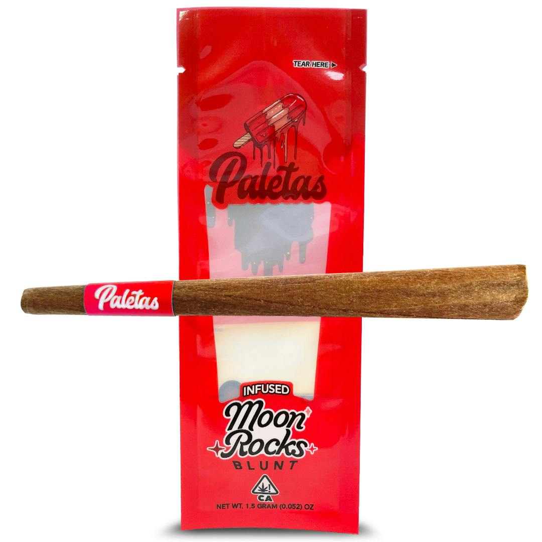 Paletas: Strawberry Cough- Moonrock Infused Blunt (1.5g)